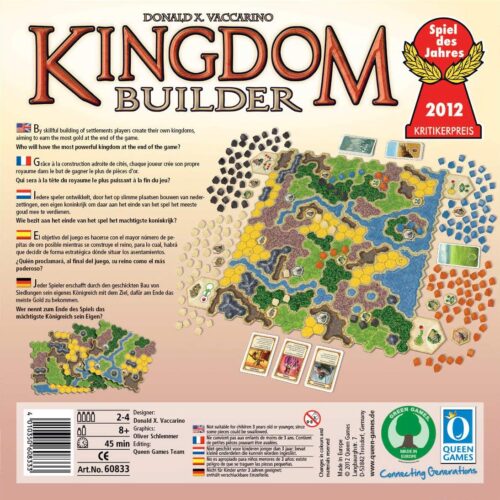 Reverso de la caja del juego de mesa Kingdom Builder