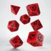 Dados Q Workshop: Dragons RPG Dice Set Red/Black - Imagen 2