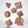 Dados Steampunk Clockwork Caramel/White - Imagen 2